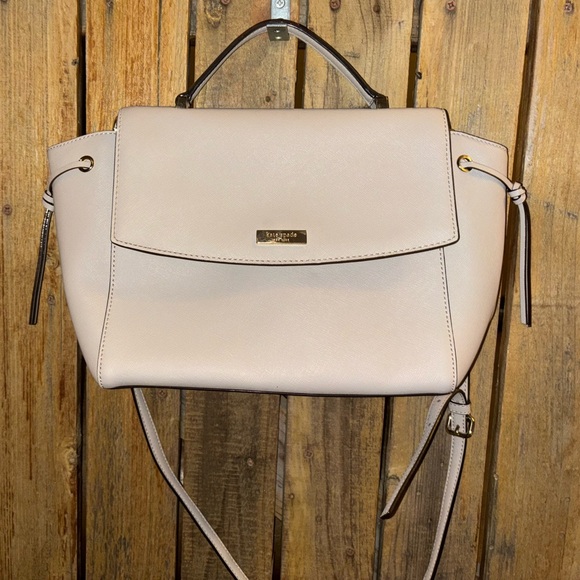 Katie Spade Gray Saffiano Leather Satchel - Picture 1 of 7